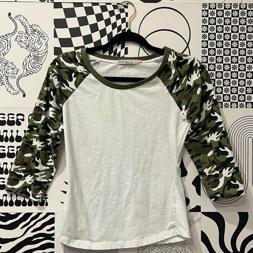 🪖Camo Half-Sleeve Top🪖